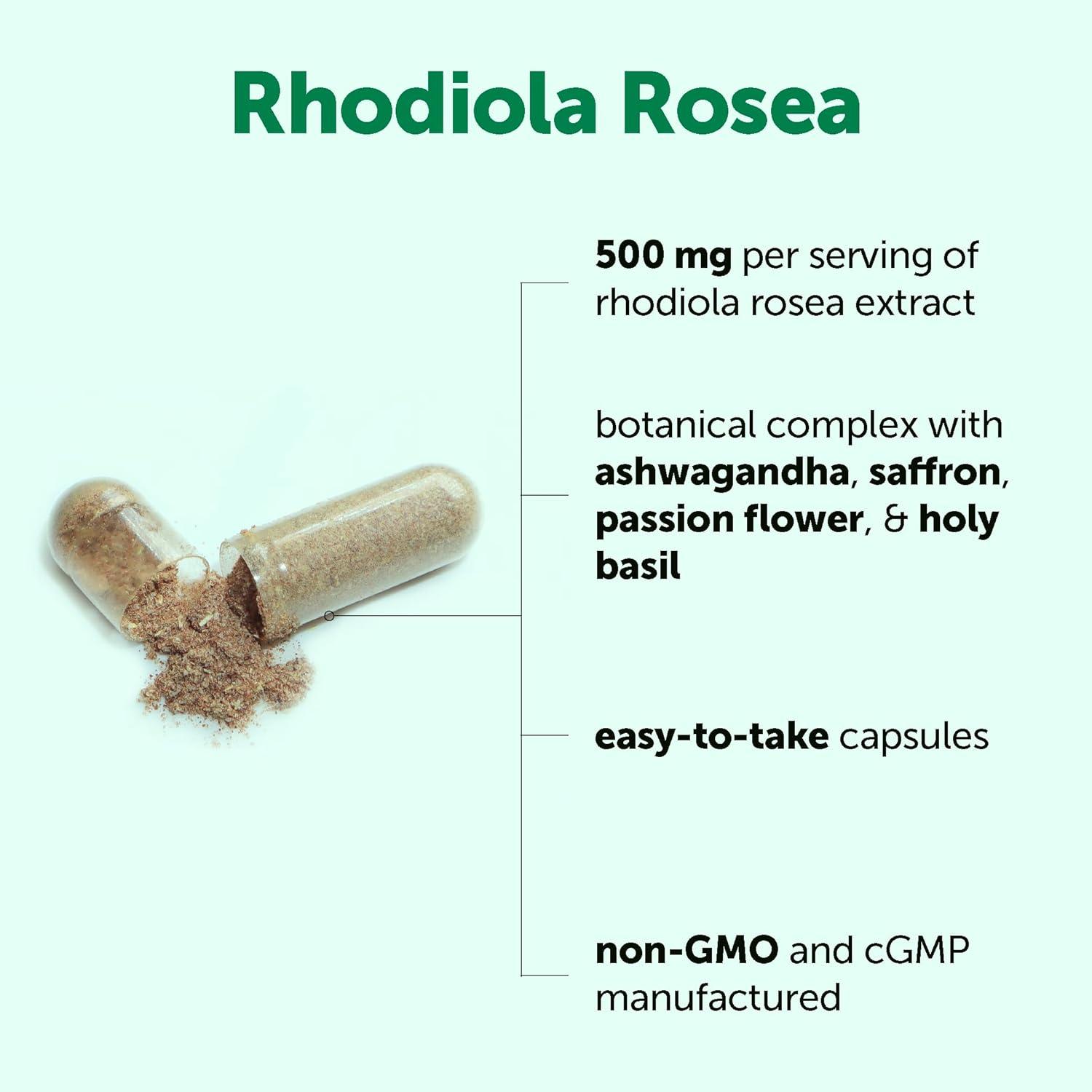 image:imageMicro Ingredients Rhodiola Rosea Supplement 240 Vegetarian Capsules Rhodiola Rosea Extract Powder with Ashwagandha Saffron Passion Flower amp Holy Basil NonGMO Gluten Free