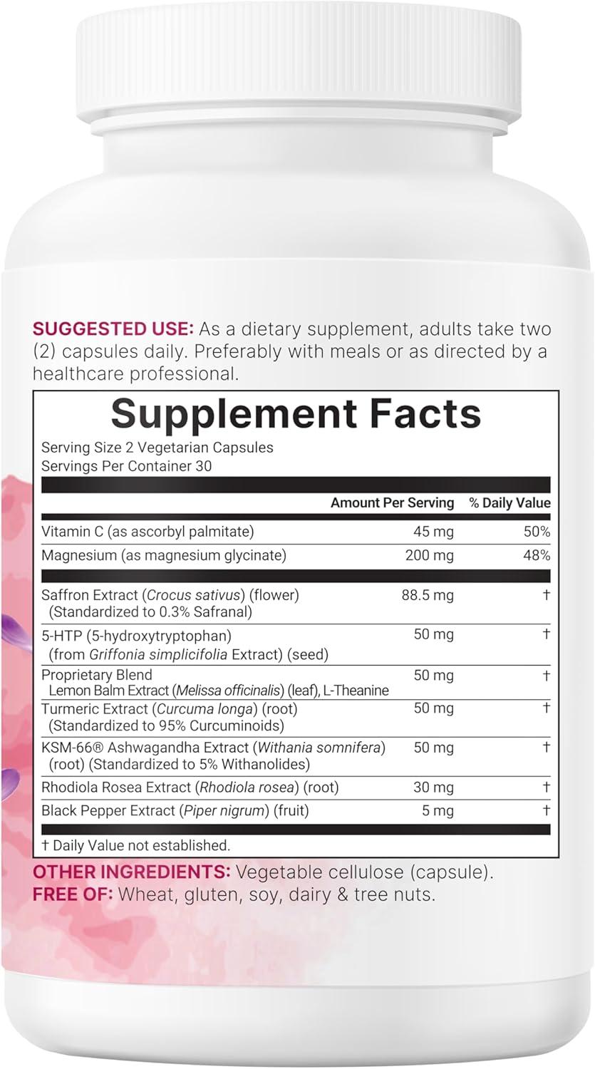 image:imageMicro Ingredients Saffron Advanced Supplements 60 Veggie Capsules 10in1 with Saffron Extract High Absorption FatSoluble Vitamin C Magnesium Turmeric amp KSM66 Ashwagandha Filler Free
