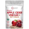 image:imageOrganic Apple Cider Vinegar Powder with the Mother Water Soluble 10 Ounce 6000mg Per Serving PlantBased Raw Unfiltered Unpasteurized Blend with Organic Beet Juice amp Inulin Vegan