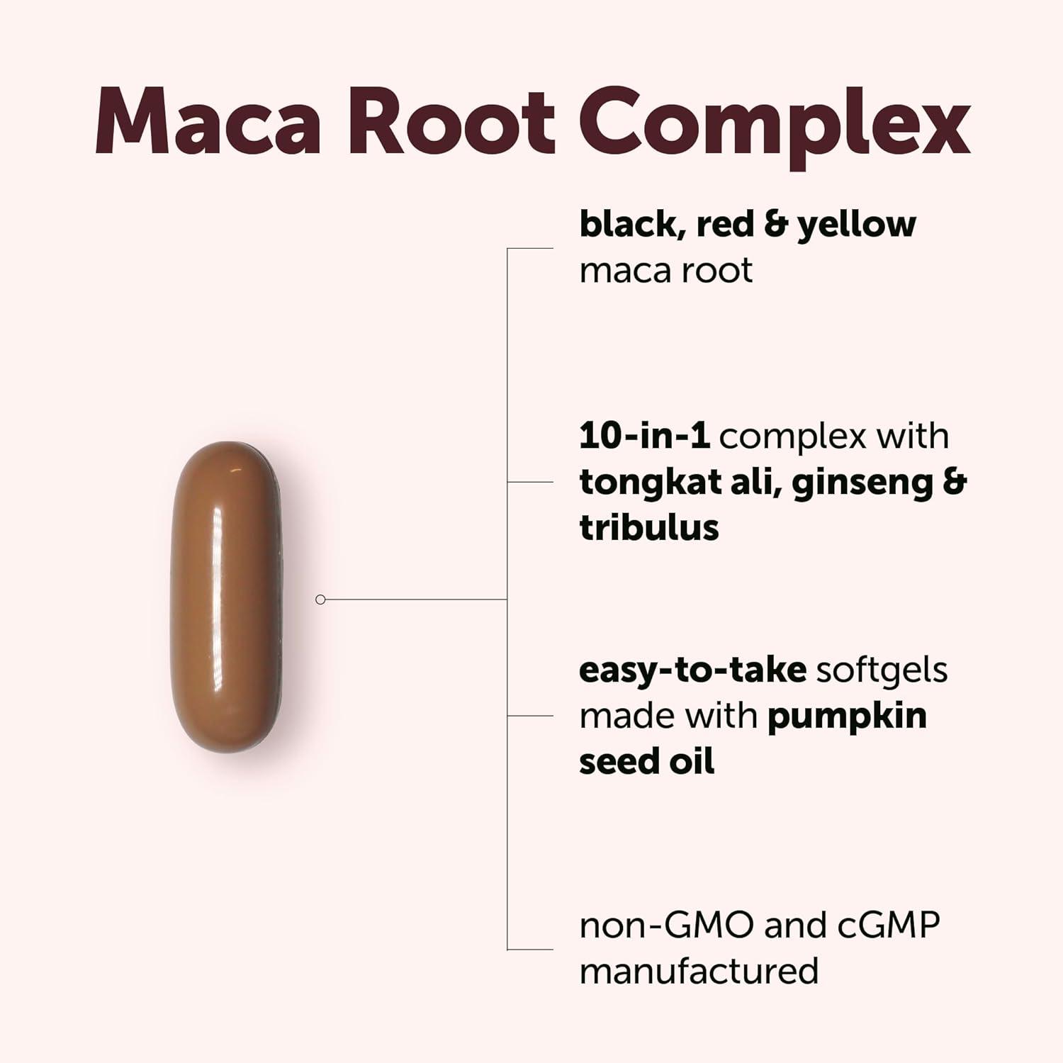 image:imageMicro Ingredients Maca Root Complex for Women amp Men 300 Softgels Black Red amp Yellow Maca 10in1 with Tongkat Ali Ginseng Tribulus amp Fenugreek Made with Pumpkin Seed Oil NonGMO