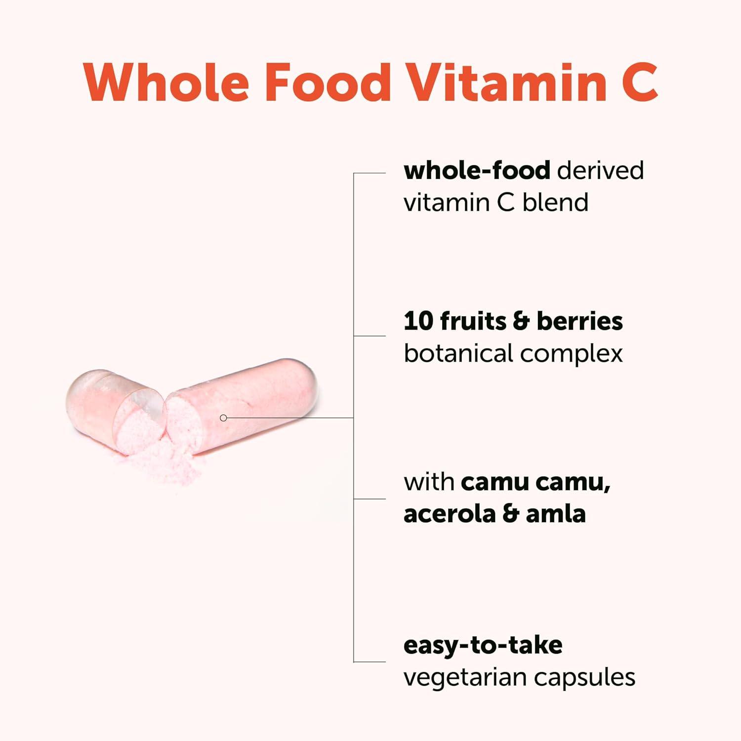 image:imageMicro Ingredients Whole Food Vitamin C Complex 240 Vegetarian Capsules 10in1 Fruit amp Berry Blend with Acerola Amla Goji Berries Rose Hip Cranberry Extracts NonGMO Vegan Gluten Free